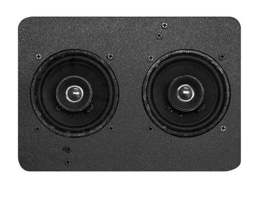 Dual front sale speakers