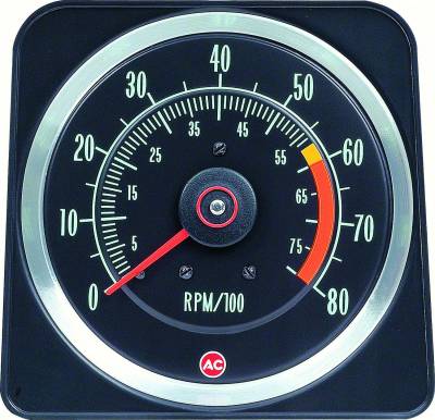 TACHOMETER  RED LINE 6000 TO 8000