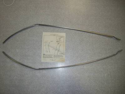 1965-67 Chevy Corvair 2  Door Edge Guards - NOS