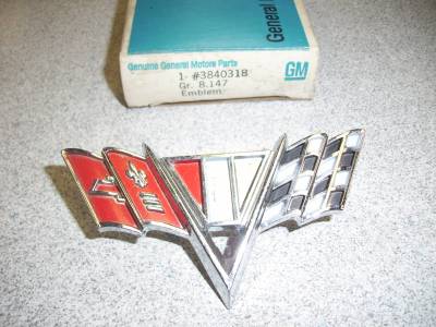 Front Fender Flags - NOS