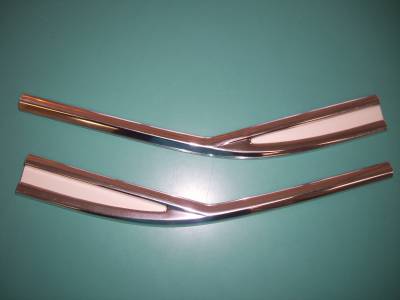 1961 Chevy Passenger BelAir Rear Quarter Moldings - NOS