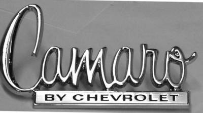 TRUNK LID EMBLEM ~CAMARO BY CHEVROLET~