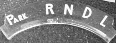 TRANSMISSION INDICATOR LENS