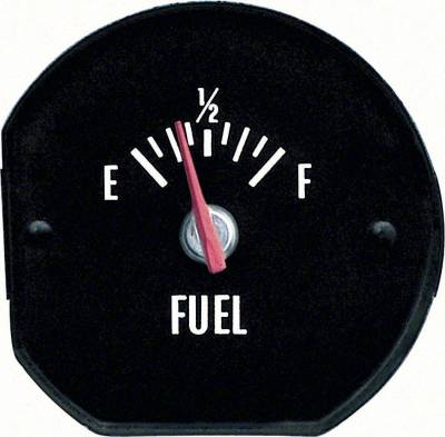 FUEL GAUGE WITH WHITE LETTERING