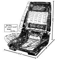 BUCKET SEAT FRAME ASSEMBLY WITH  SPRINGS