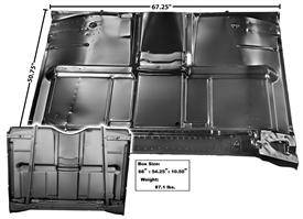 CAB FLOOR ASSEMBLY COMPLETE WITH BRACES