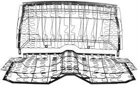 SEAT FRAME- BACK/BOTTOM 2 PIECE