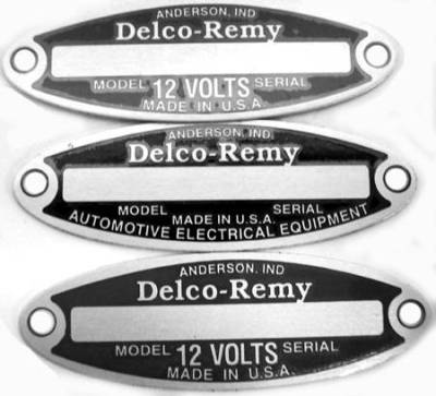 DELCO GENERATOR TAGS