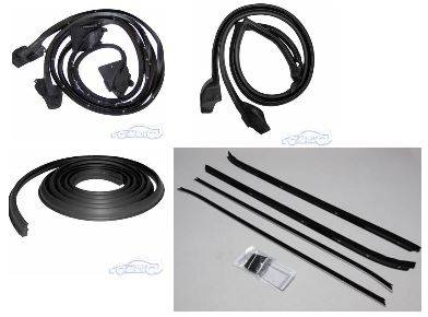 WEATHER STRIP KIT - 4 PIECE - WITH OEM WINDOWFELTS