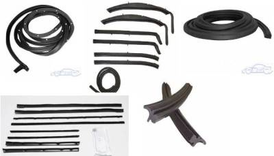 WEATHERSTRIP KIT - 5 PIECES - WITH OEM WINDOWFELTS