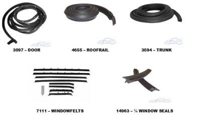 WEATHERSTRIP KIT - 5 PIECES