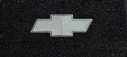 FLOOR MATS - BLACK WITH SILVER BOWTIE