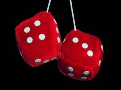 FUZZY DICE - RED