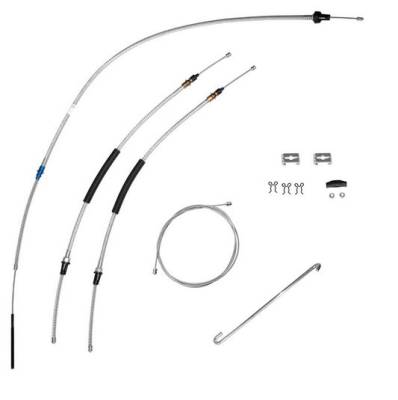 PARK BRAKE CABLE KIT WITH HARDWARE