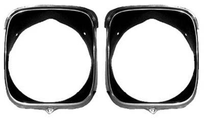 HEADLIGHT BEZELS - INNER & OUTER (PASSENGER)