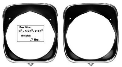 HEADLIGHT BEZELS - INNER & OUTER (DRIVER)