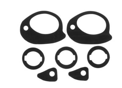 55 56 57 chevy passenger door had and lock gaskets - soff seal 1019