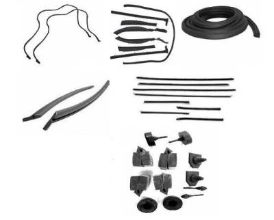 WEATHERSTRIP KIT -6 PIECE - WITH REPLACEMENT WINDOWFELTS