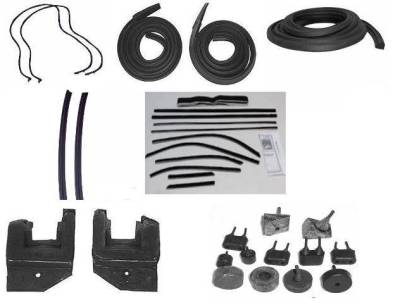 WEATHERSTRIP KIT - 7 PIECE - WITH REPLACEMENT WINDOWFELTS