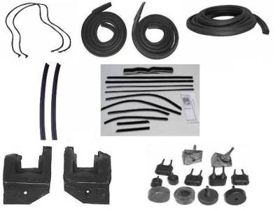 WEATHERSTRIP KIT - 7 PIECE - WITH OEM WINDOWFELTS