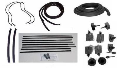 WEATHERSTRIP KIT - 6 PIECE - WITH REPLACEMENT WINDOWFELTS