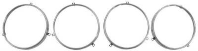 HEADLIGHT RETAINING RINGS - 4 HEADLIGHT SYSTEM