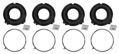 HEADLIGHT MOUNTING BUCKETS & RETAINING RINGS