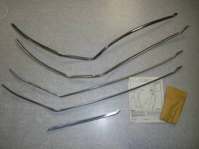 1965-67 Chevy Corvair 4  Door Edge Guards - NOS