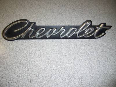 1967 Chevy Passenger Impala "CHEVROLET" Grill Emblem GM# 397067