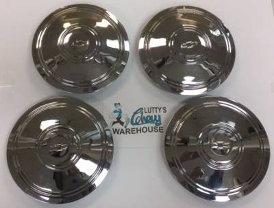 RALLY WHEEL POLICE STYLE HUBCAPS WITH CENTER BOWTIE - Image 1