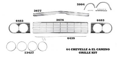 GRILLE MOLDING - LOWER * - Image 2