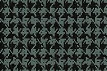 TRUNK MAT  -  BLACK & AQUA HOUNDSTOOTH - RUBBER - Image 2